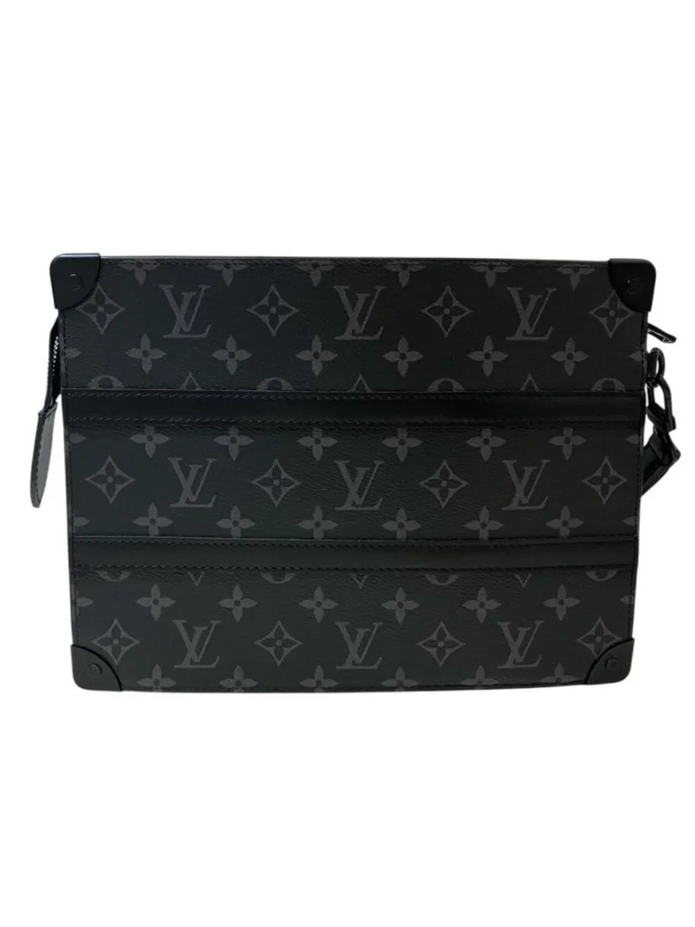 Louis Vuitton Trunkpochette Monogram Eclipse Clutch Canvas